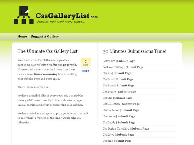Css Gallery List screenshot