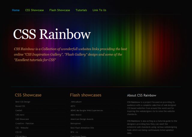 CSS Rainbow screenshot