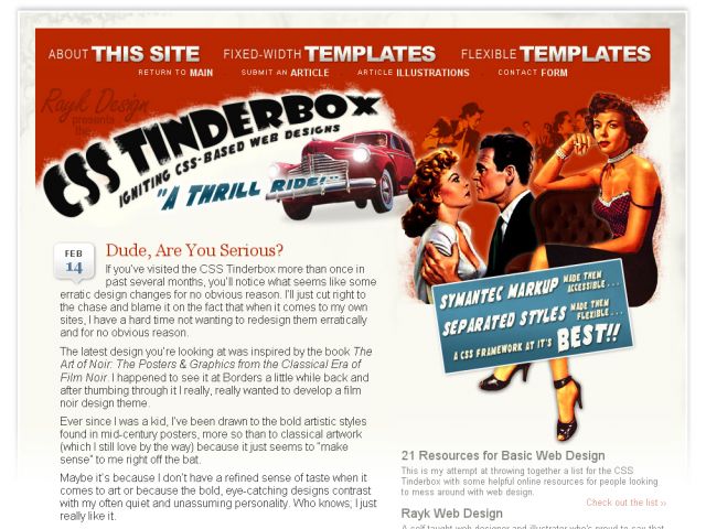 CSS Tinderbox screenshot