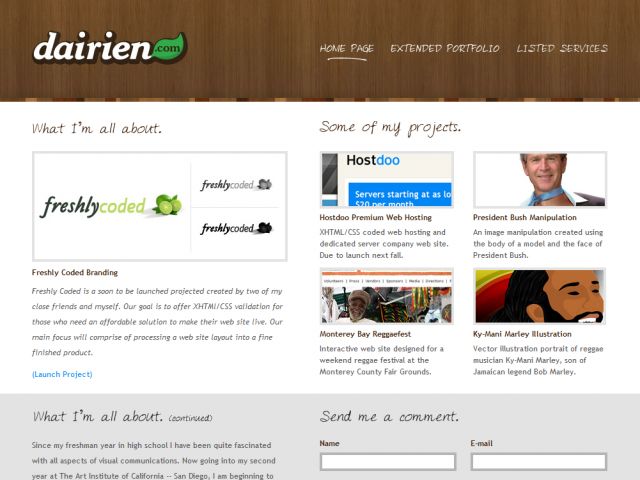 Dairien.com screenshot