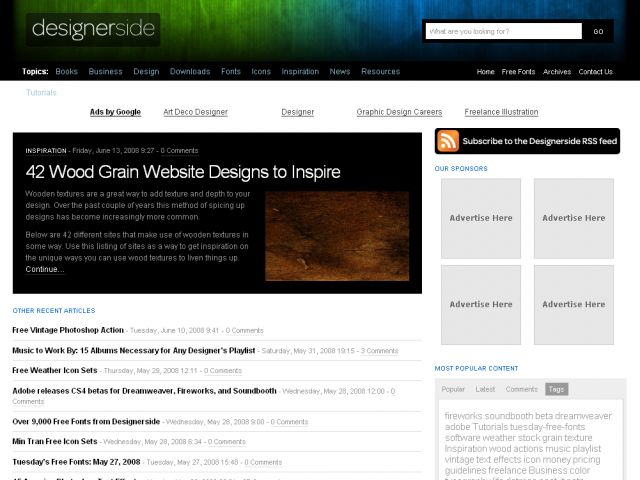 Designerside screenshot