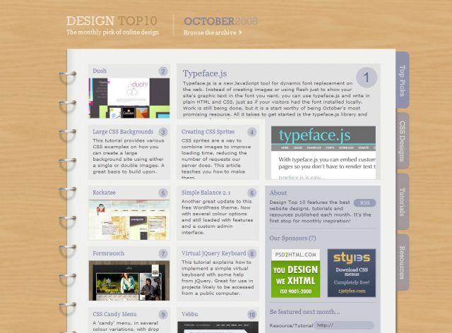 Design Top 10 screenshot
