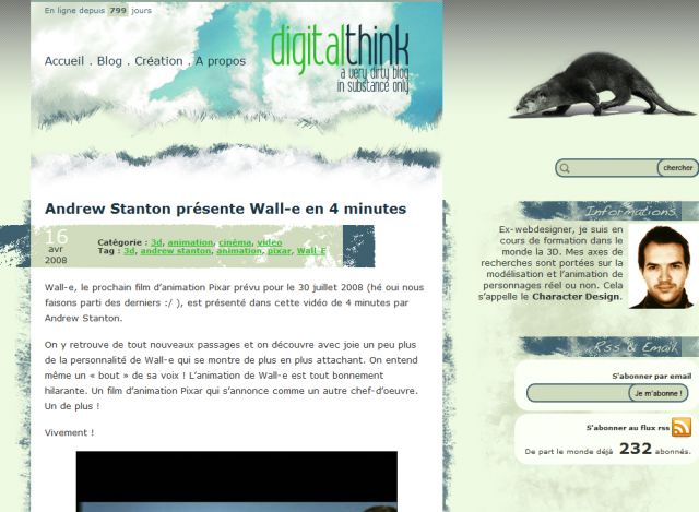 Digital Think Blog screenshot
