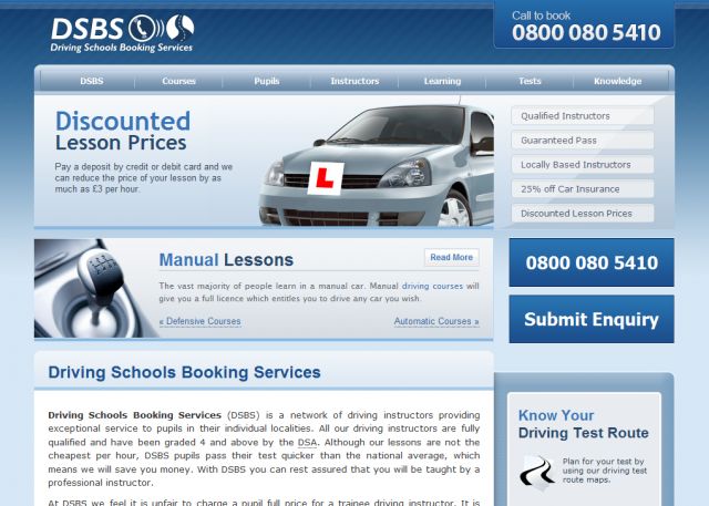 Driving Schools Booking Service screenshot