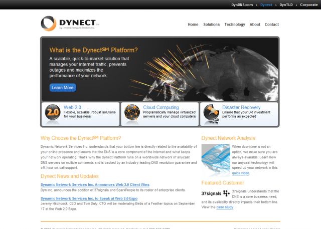 Dynect Platform screenshot