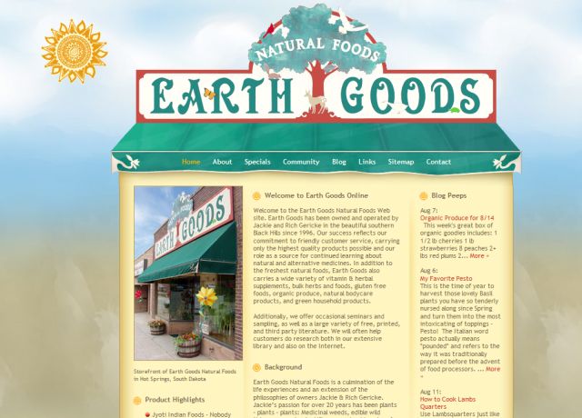 Earth Goods Natural Foods screenshot