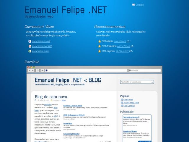 Emanuel Felipe .NET screenshot