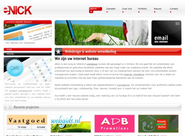 eNick Webdesign screenshot