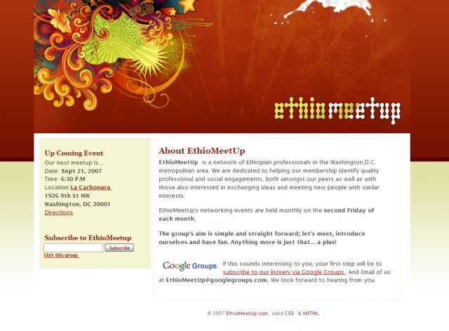 EthioMeetUp screenshot