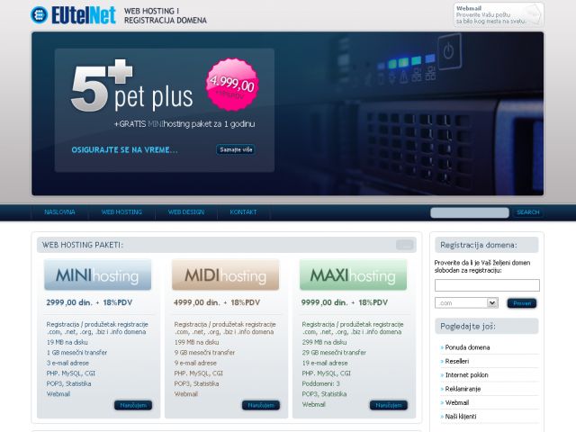 EUtelNet screenshot