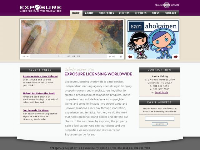 Exposure Licensing Worldwide screenshot