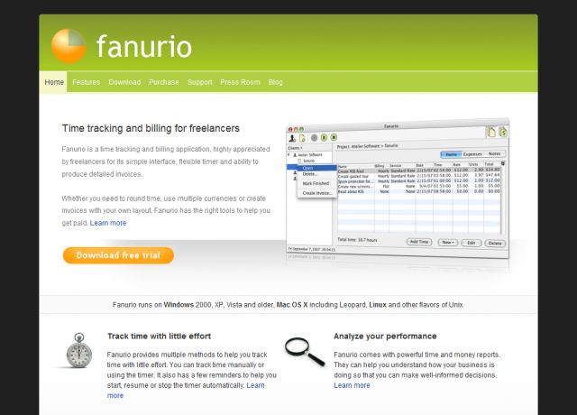 Fanurio screenshot