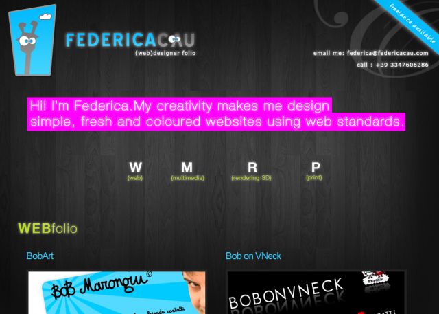 FedericaCau.com screenshot