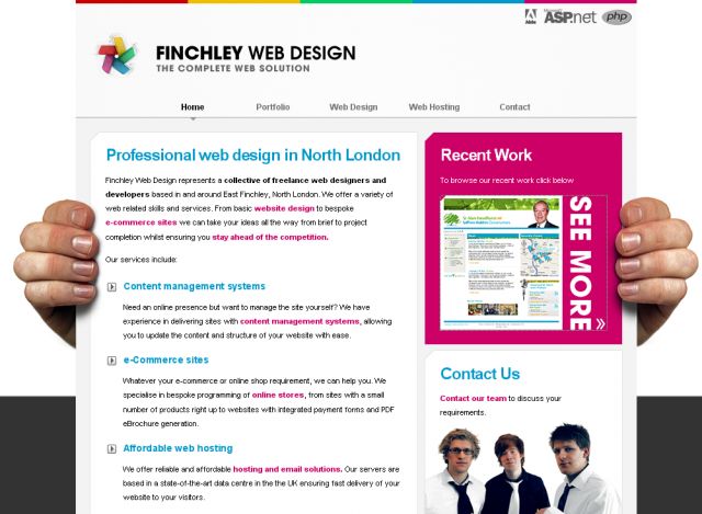 Finchley Web Design screenshot