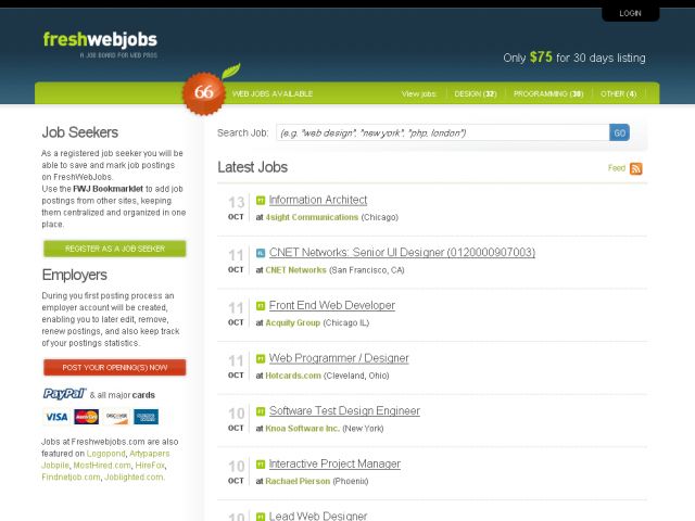 Freshwebjobs screenshot