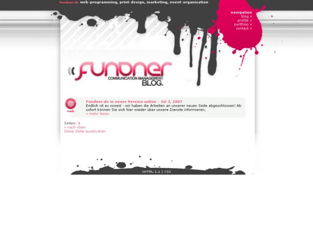 fundner communication management screenshot