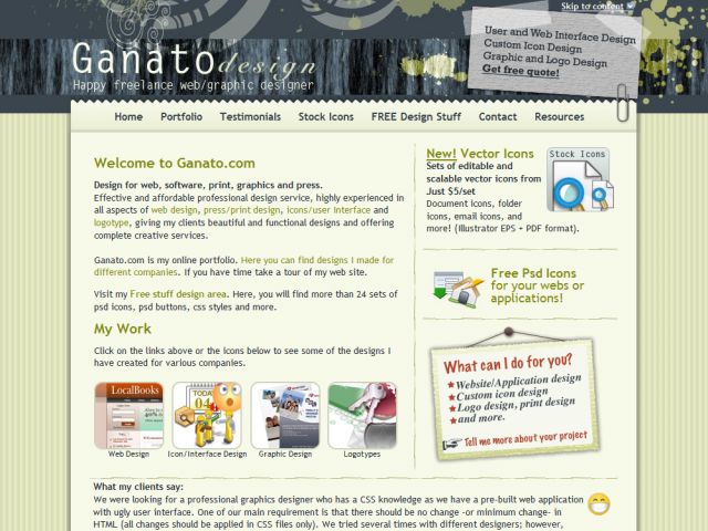 Ganato Design screenshot