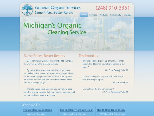 General Organic Services screenshot