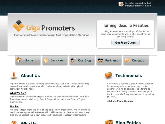 Giga Promoters screenshot