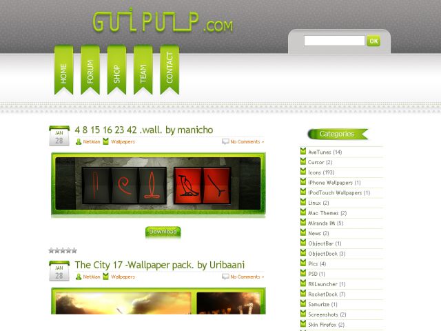 GuiPulp  Blog screenshot