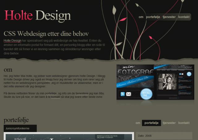 Holte Design screenshot