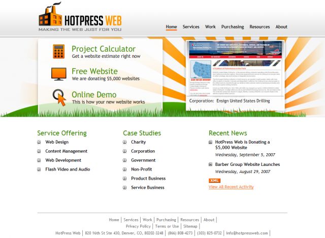 Hotpress Web screenshot