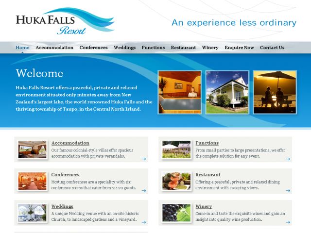 Huka Falls Resort screenshot