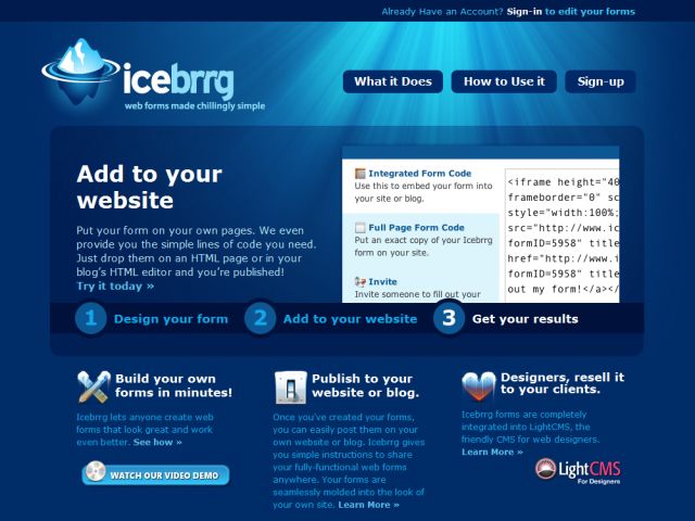 Icebrrg screenshot