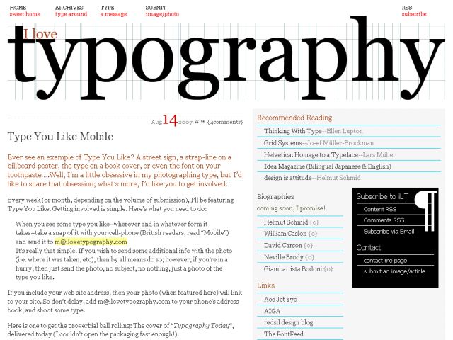i love typography screenshot