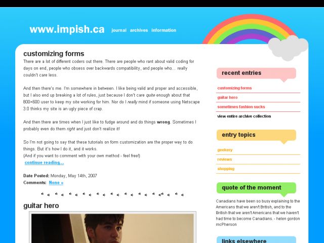 www.impish.ca screenshot