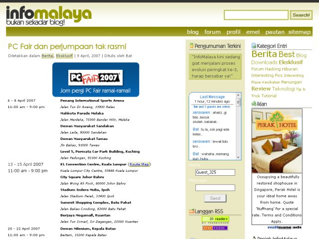 InfoMalaya Blog screenshot