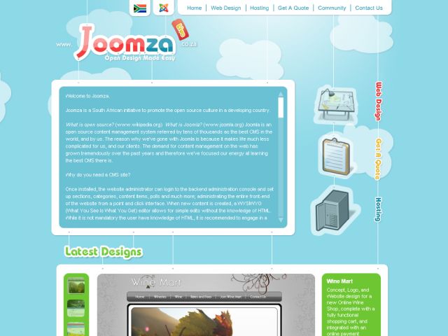 Joomza screenshot