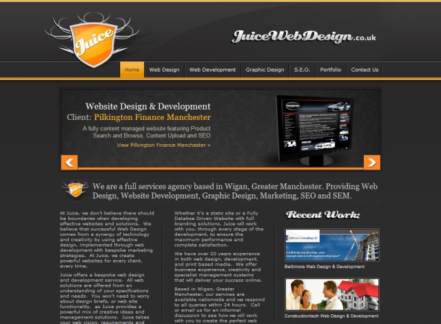 Juice Web Design screenshot