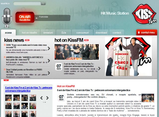 Kiss FM screenshot