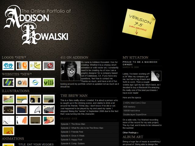 Addison Kowalski Portfolio screenshot
