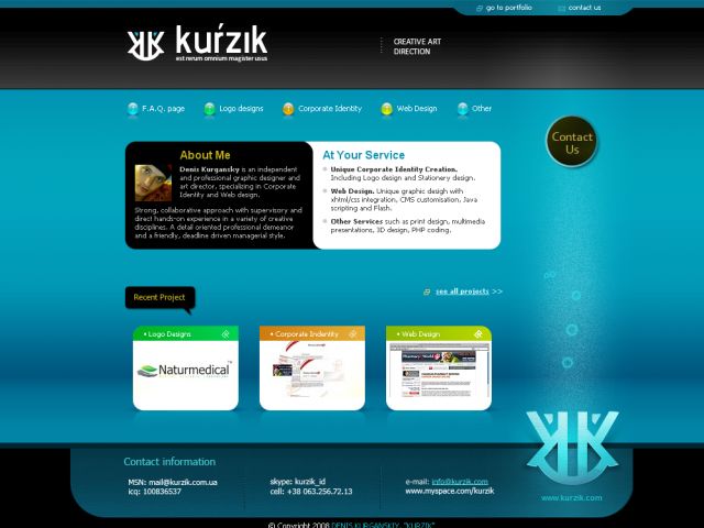 kurzik.com screenshot