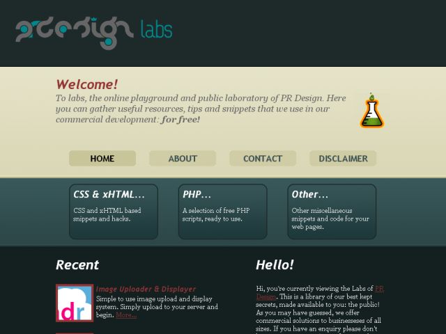 PR Design Public Laboratory screenshot
