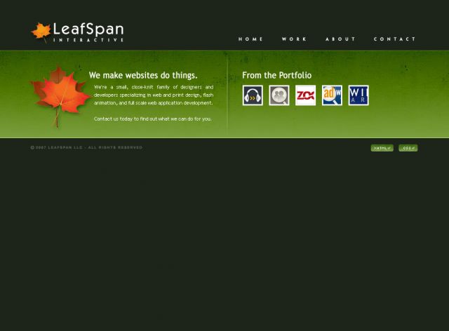 LeafSpan.com screenshot
