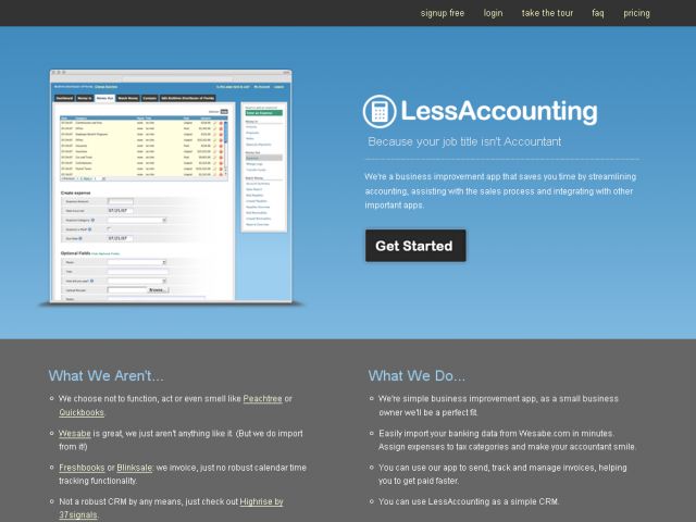 Less Accounting screenshot
