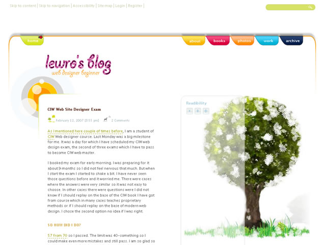 lewro's blog screenshot