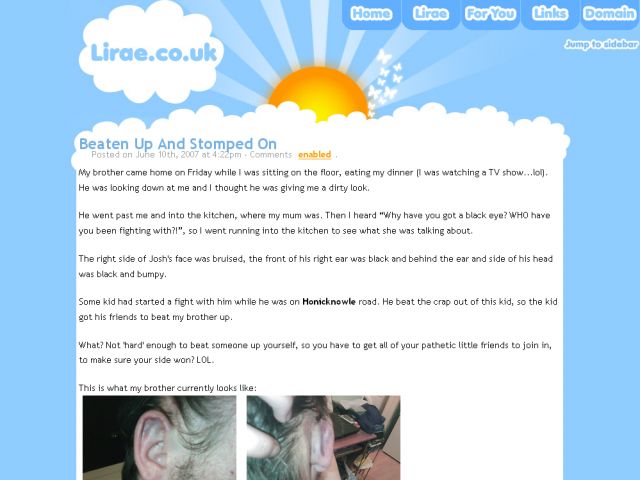 Lirae.co.uk screenshot
