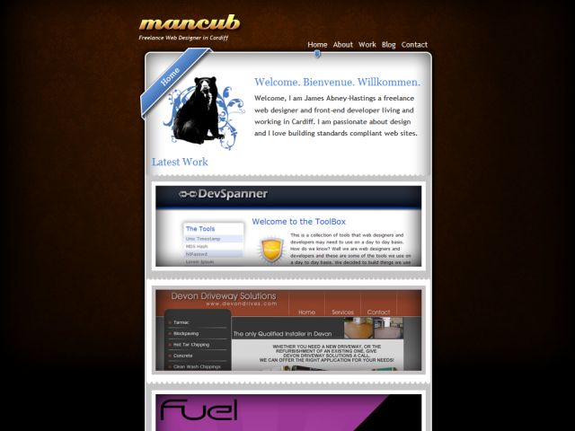 Mancub.net screenshot