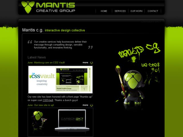 Mantis Creative Group screenshot