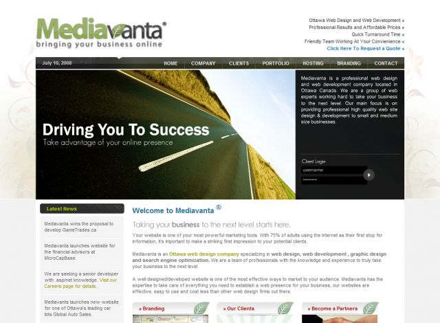 Mediavanta screenshot