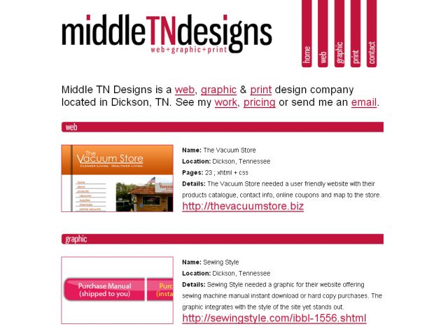 middleTNdesigns screenshot