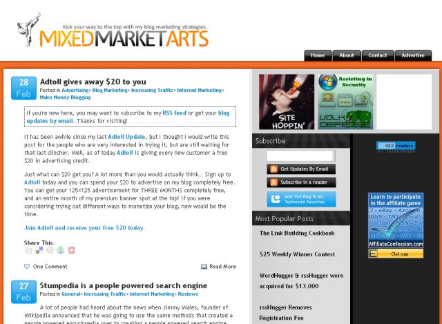 Mixed Market Arts screenshot