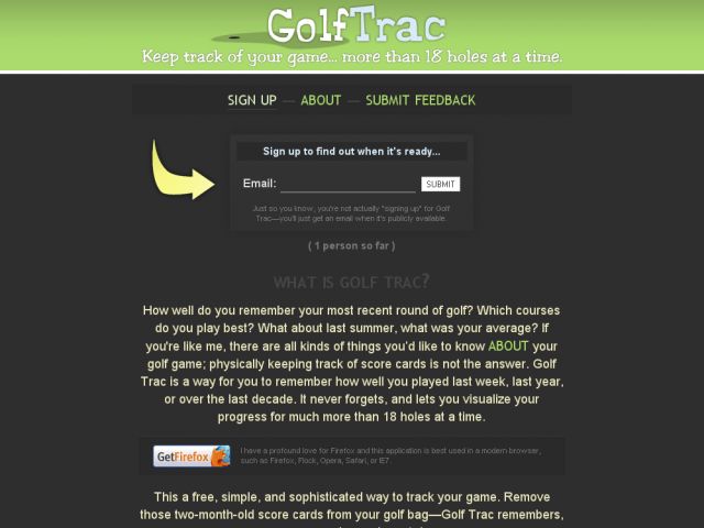 Golf Trac screenshot