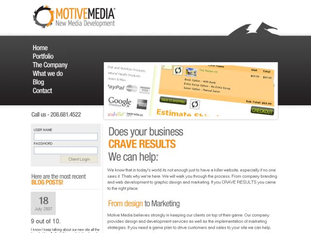 Motive Media screenshot
