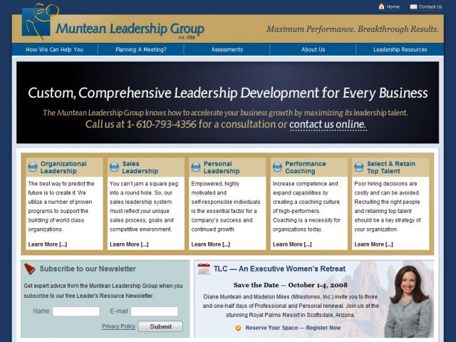 Muntean Leadership Group screenshot