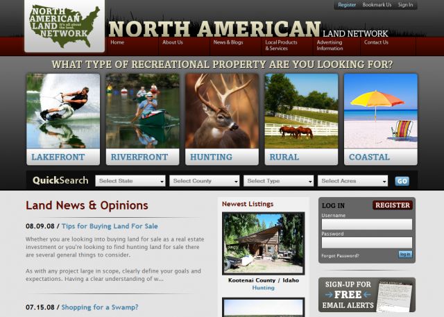 North American Land Network screenshot